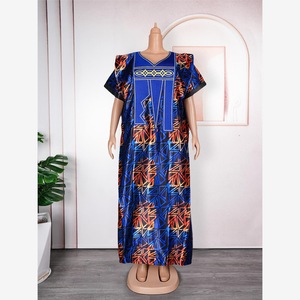 Robe Boubou <span class=keywords><strong>Africaine</strong></span> Grande Taille - Longue Robe Ample Imprimée Ankara pour Usage Quotidien et Soirées, Style Vintage Ethnique pour Femme - Product Image 6
