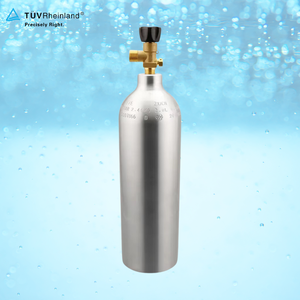 Réservoir de gaz <span class=keywords><strong>CO2</strong></span> haute pression ZX ISO7866 1KG à 10KG 166.7bar cylindre de distributeur de boissons en aluminium différentes tailles disponibles - Product Image 1