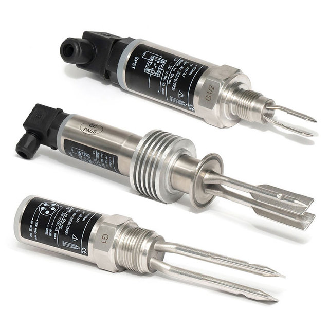 BQT300 High Temperature Tuning Fork Level Sensor 45mm 100mm Compact Limit Vibration Tuning Fork Level Switch