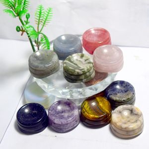 HZ Venta al por Mayor de Bases para Esferas de Gemas con Grabado Temático de Cristal Natural para Decoración del Hogar, Adorno Navideño, Base para Esfera de Piedra Preciosa Mini, Ángel - Product Image 4
