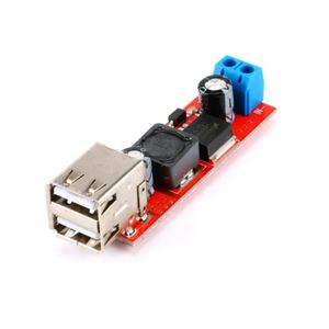 Dual USB Output 9V/12V/24V/36V to <b>5V</b> DC-DC 3A Buck Voltage Regulator Power Module - Product Image 1