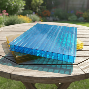 Prix des plaques de toiture en polycarbonate multicouche blanc laiteux de 12 mm et 16 mm - Product Image 1