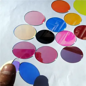 Filtre de couleur en verre dichroïque borosilicate d'épaisseur personnalisée résistant à la chaleur