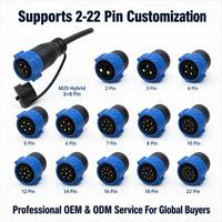 OEM ODM M25 3+8 Pin Hybrid Wasserdichter Steckverbinder 30A+5A 300V+60V Push-Lock IP67 Jnicon für Solar