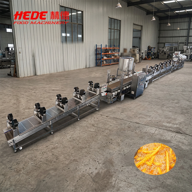 New High Productivity Automatic Potato Chips Frying Machine and Continuous Vegetable Frying Production Line