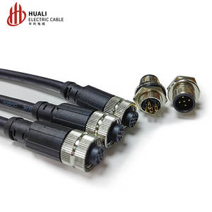 M12 Connector IP55 Waterdichte Luchtvaartstekker Draad 4-core 5-core 8-core Sensor Man Vrouw Spuitgieten Autoverbinding - Product Image 4