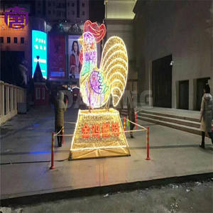 ไฟตกแต่งรูปไก่ 3 มิติ กันน้ำ IP65 ปรับแต่งได้ สำหรับตกแต่งภายนอกอาคาร เหมาะสำหรับงานแต่งงาน คริสต์มาส วันปีใหม่ และตกแต่งบ้าน - Product Image 3