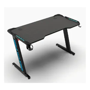 wholesale gaming pc computer racing desk table 3 Color RGB lights gaming table for gamer