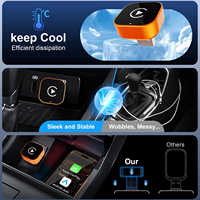 Adaptateur CarPlay sans fil 2-en-1 Plug&Play compatible avec les systèmes automobiles intelligents VW, Toyota, Nissan, Honda, Ford, Benz