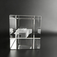 Neelpure 177996 - Premio de Cristal K9 Personalizado con Diseño Arquitectónico, Grabado Láser y Forma Rectangular