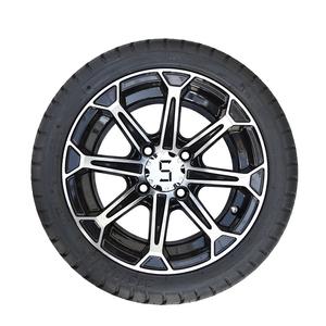 Combo de neumáticos y ruedas para carrito de golf de 12 ", ruedas y neumáticos de aleación de 215/35 a 12, neumáticos y ruedas para Club car, y para Yamaha, de 12 pulgadas - Product Image 1
