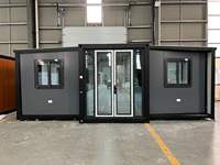 Maison préfabriquée extensible en acier, 2 chambres, 1 salle de bain, pour bureau, école, appartement, hôtel