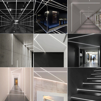 Vente Flash Ruban LED Intégré Cache Lumière Arrière Cadre de Cabinet Plafonnier Linéaire Éclairage d'Escalier Rail en Aluminium