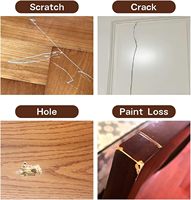 Peinture de réparation pour bois : Restaure toutes les surfaces en bois, couvre les taches et les rayures sur les meubles, les sols en bois et les tables. Peinture de remplissage pour meubles.