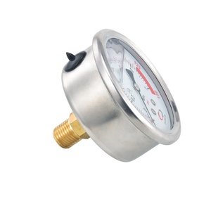 Gehele Roestvrijstalen Glycerine-Of Siliconenolie Gevulde Drukmeter/Hydraulische Oliedrukmeters/Vloeistofgevulde Drukmeter - Product Image 1