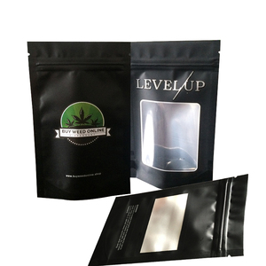 <span class=keywords><strong>Precio</strong></span> competitivo envasado de alimentos de pie personalizado zip zip impreso a prueba de olor comestible mylar negro ziplock ba - Product Image 1
