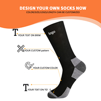 Chaussettes de sport personnalisées avec soutien de la voûte plantaire et coussinets – Respirantes et anti-humidité pour la course à pied, logo et couleurs personnalisables