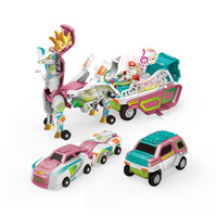 Juguetes de coche deformables por colisión, figuras de acción de caballos, robot transformable Pegaso, juguetes educativos de coche de plástico deformable, regalo para niños