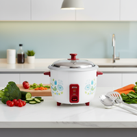 Deluxe Haushaltsgerät 2,8L Kleiner Trommel-Reiskocher Automatisch Elektrisch mit Aluminiumlegierung Schnellkochfunktion für Restaurants