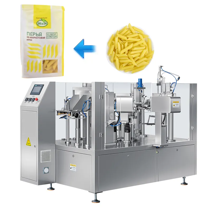 Máquina automática de alta velocidade para embalagem de macarrão russo, máquina para embalagem de macarrão e espaguete