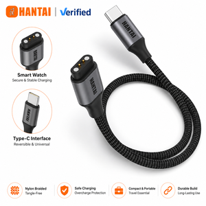 <span class=keywords><strong>C</strong></span>âble de charge <span class=keywords><strong>USB</strong></span> <span class=keywords><strong>C</strong></span> vers <span class=keywords><strong>Garmin</strong></span> HANTAI, cordon de charge en nylon tressé compatible avec <span class=keywords><strong>Garmin</strong></span> Fenix 7 6 5 Pro Sapphire Forerunner - Product Image 1