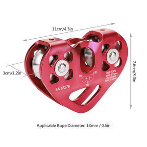 Yüksek Kaliteli Açık Hava Sporları Tırmanışı Alüminyum Zipline Büyük Yük Taşıma Kapasiteli Kaya Tırmanışı Ekipmanı - Product Image 3