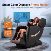 Fauteuil de massage Shiatsu pliable 8D 2026 avec masseur complet du corps, du cou et des pieds, fonction musicale, machine multifonction de luxe