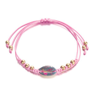 Bracelet tissé mode peint coquille étoile de mer tissé à la main Bracelet de coquille pour les femmes Uionen 1308 - Product Image 4
