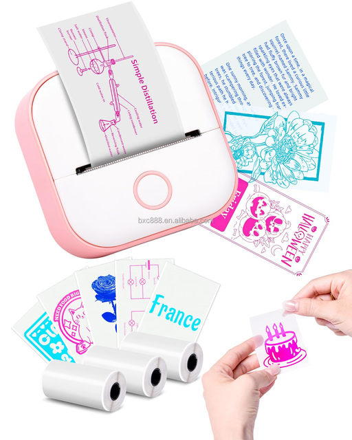 Best Price Portable Mini Thermal Label Printer BT Wireless Phone Printer for Stickers Photos Study Note Meno and Color Paper