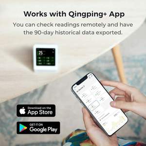 Moniteur de qualité de l'air Qingping Gen 2 pour intérieur, détecte PM2.5, CO2, température et humidité, testeur pour chambre à coucher, maison intelligente - Product Image 6
