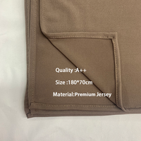 Écharpe Hijab Sharut Personnalisée de Haute Qualité, Robe-Châle Musulmane de Luxe pour Femmes, Extensible Respirante en Jersey Liquide Premium Coréen Merrachi