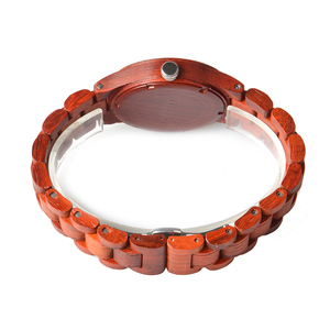 Montre automatique en bois Shenzhen Fabricant OEM Logo personnalisé avec diamant sur cadran Montres mécaniques - Product Image 4