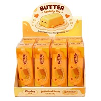 Knapperig boterachtig squishy speelgoed, langzaam rijzend, stressverlichtend, zacht piepend fidget-speelgoed, sensorisch squishy speelgoed, cadeau