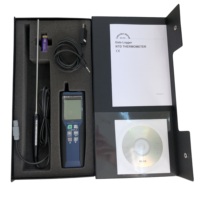 Enregistreur de température numérique USB durable en gros, enregistreur de données avec sonde PT100, haute précision 0,05% (+0,1°C à -100°C, 400°C), en plastique