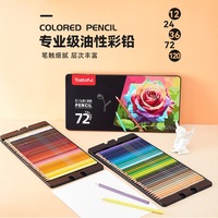 Crayons de couleur de qualité supérieure, 72 couleurs, avec boîte en métal, pour artistes, étudiants, enfants, dessin, peinture et fournitures artistiques