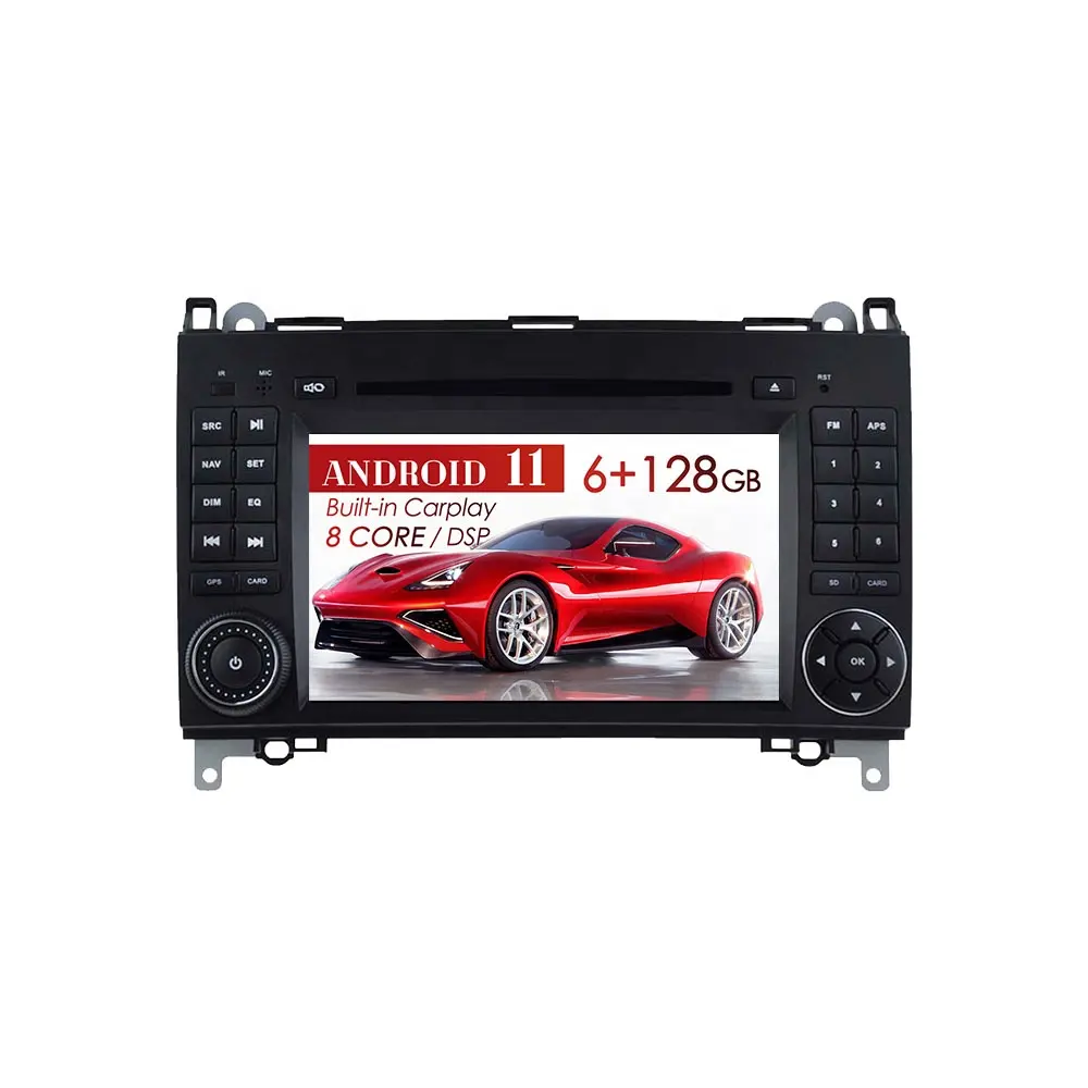 Android 11.0 Car DVD Player GPS Cho Mercedes Benz B200/B-class/W245/B170 Auto Stereo Đài Phát Thanh Carplay Đa Phương Tiện Player Head Đơn Vị