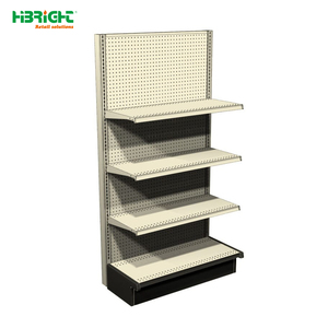 תצוגה מסחרית דו צדדית צד אחד לבן צד אחד נוחות מתכתי חנות סופרמרקט מדפי - Product Image 5