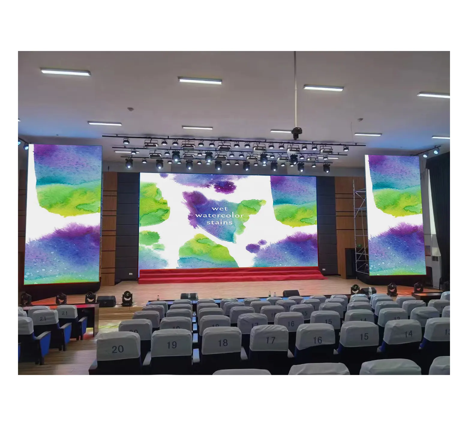 Convenient HD 2K 4K LED display screen TV 165 inch in one machine for Command room