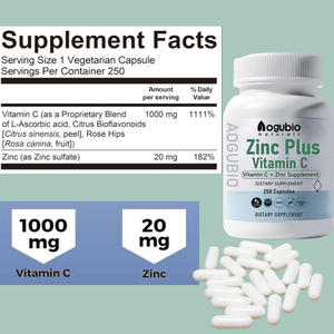 Suplemento DE SALUD Naturals Vitamina C y zinc Ventas calientes Cápsulas de zinc naranja más vitamina C - Product Image 4