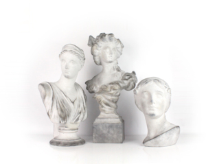 Statua Umana Artificiale in Poliresina, Elegante Testa di Donna, Scultura Greca per Arredamento Casa - Product Image 1