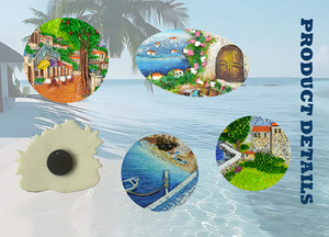 Artesanía de resina personalizada, imán para nevera, recuerdos, ciudades costeras mediterráneas europeas de Chipre, Francia, Grecia, Turquía, decoraciones - Product Image 6