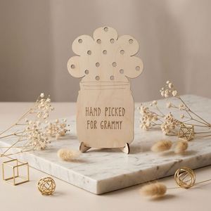 Support floral en bois rustique en gros, présentoir floral en forme d'arbre et de pot, décoration minimaliste bohème pour la maison, idéal comme cadeau réfléchit - Product Image 1