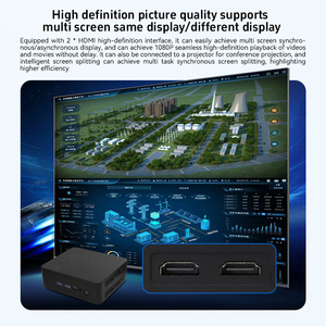 มินิพีซี MeetNeng NANO รุ่นที่ 6 ซีพียู Core I5 6-Core แรม 16GB DDR4 ความจุ 256GB PCIe SSD การ์ดจอ 11 2GB GDDR5 ในตัว พอร์ต DP รุ่นใหม่ล่าสุด NANO Mini P - Product Image 2
