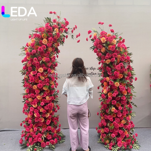 LEDA High Quality Fuchsia Floral Swag Hot Pink <b>Arch</b> Flowers For Wedding Party Home <b>Decor</b> Wholesale - Product Image 1