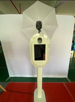 Lancement d'un nouveau produit : Photomaton miroir magique ovale avec écran tactile de 14 pouces