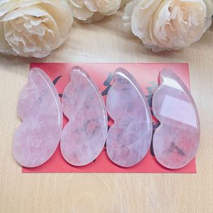 HZ, alta calidad, Cuarzo Rosa, forma de vaina, piedra, tablero Guasha personalizado, herramienta de masaje corporal, masaje Facial <span class=keywords><strong>MS</strong></span> - Product Image 4