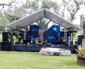 Carpa de concierto al aire libre, estructura de aluminio grande para actuaciones de bandas en vivo, Vista frontal abierta clara para compromiso del público - Product Image 4