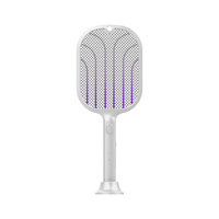 En stock, raquette électrique rechargeable 3000V, tue-moustiques, lampe anti-insectes, piège à mouches portable, anti-insectes pour l'intérieur