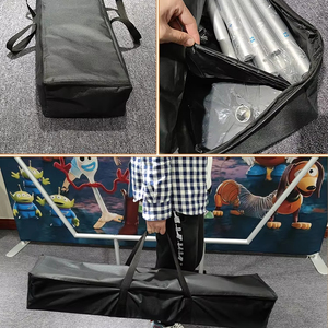 Venta de fábrica, pancarta de <span class=keywords><strong>tensión</strong></span> publicitaria recta, soporte de fondo portátil de tamaño personalizado, marco de aluminio duradero, paredes de exhibición temáticas - Product Image 5