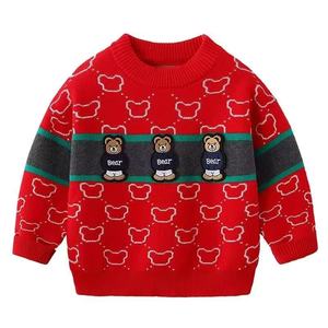 Sweatshirts pour enfants de style vintage d'automne, nouveau pull pour bébé, vêtements d'extérieur avec col rond, <span class=keywords><strong>sweat</strong></span> en polaire pour garçons - Product Image 4
